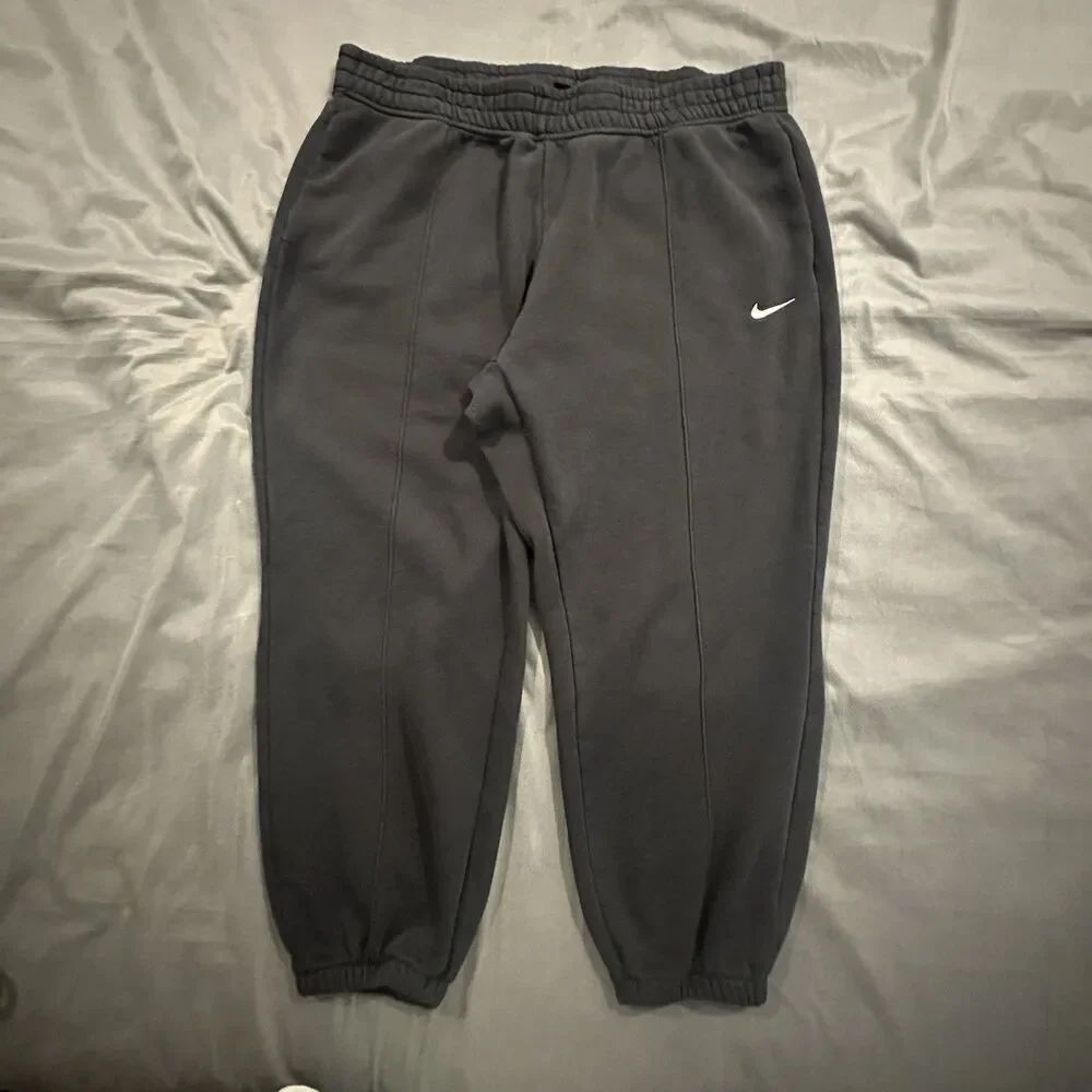 Nike Sportswear Trend Sweatpants Womens 2XL Black Fleece DH1045-010 Logo Tapered